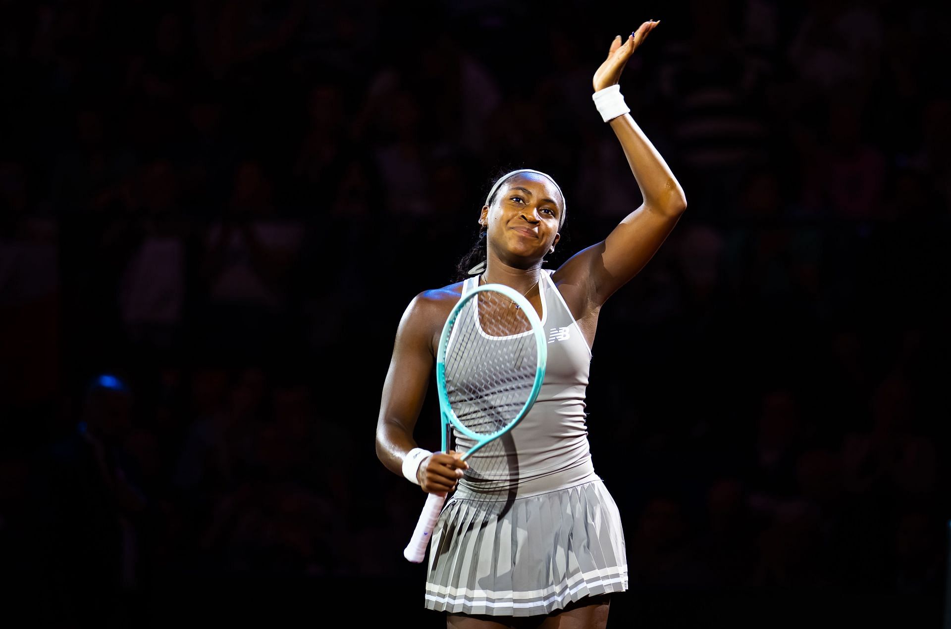 Coco Gauff at the Porsche Tennis Grand Prix 2025. (Photo: Getty)